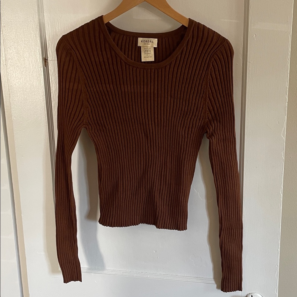 Kordal Cielo Ribbed Knit Top